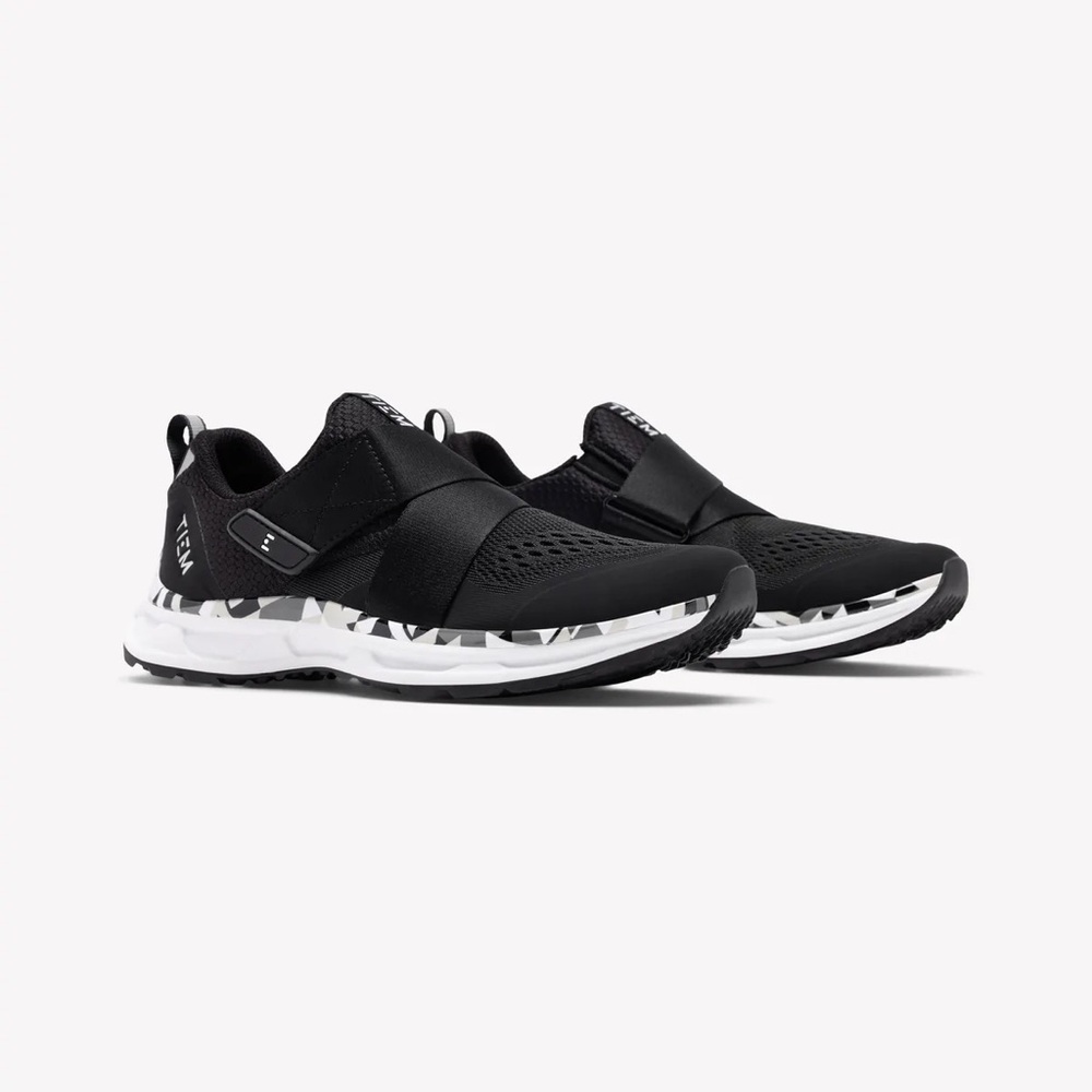 Tiem Slipstream - Black Geometric Spin Shoes